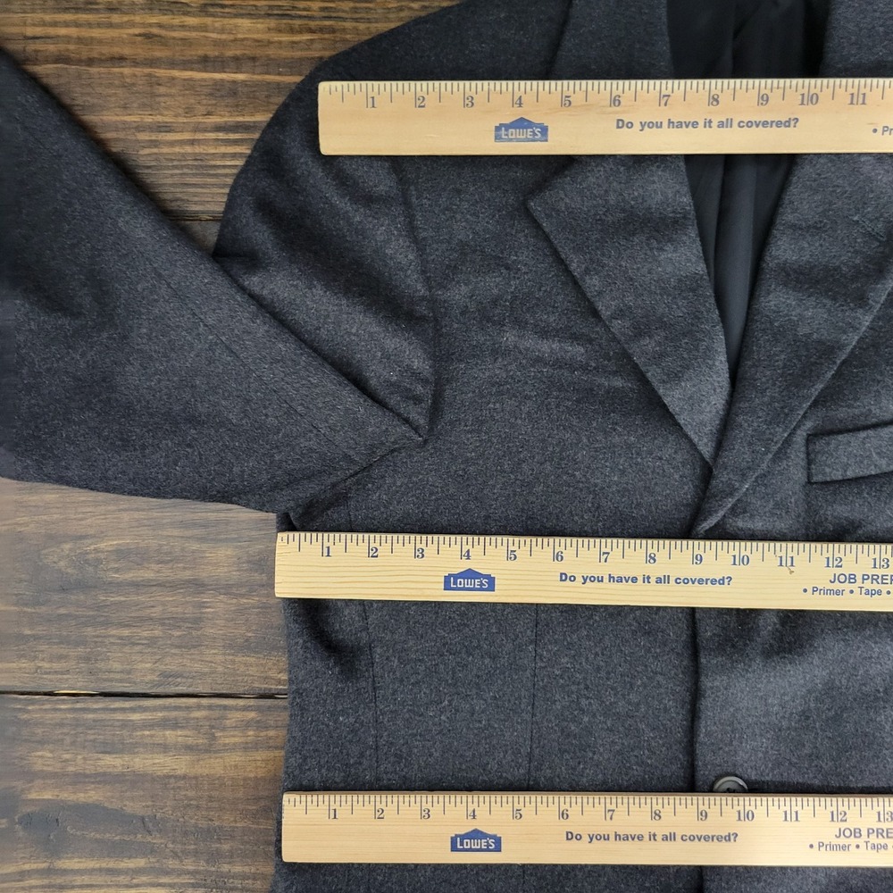 Gianfranco Ruffini Men's Sport Coat Blazer Flannel Gray Silk Wool Cashmere 38R - Picture 2 of 16